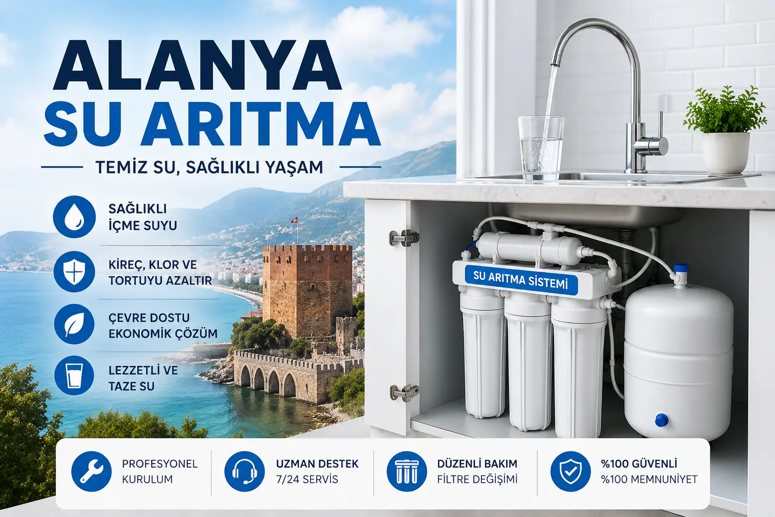 Alanya Su Arıtma: Sağlıklı ve Güvenilir İçme Suyu İçin En Doğru Çözüm